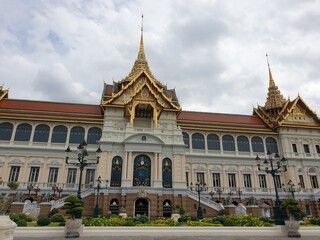 Fototapeta premium View of famous landmarks in Thailand the Grand Palace Bangkok, Thailand July 1st,2020