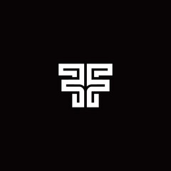 FF monogram logo with abstract line