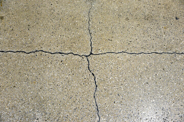 Obraz premium 大理石床面のひび
