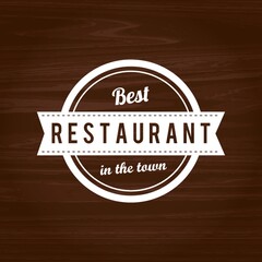 Fototapeta premium best restaurant in the town text
