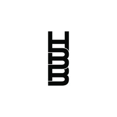 hbb letter original monogram logo design
