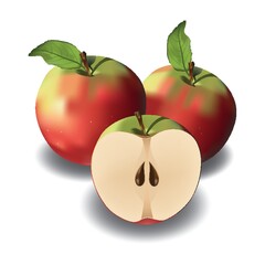 apples with slice