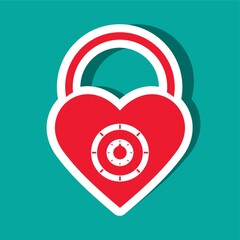 heart shaped lock