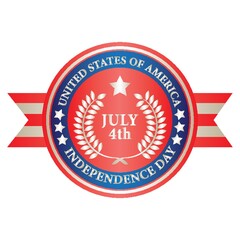 usa independence day label