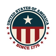 united states of america label design