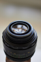 camera lens close up
