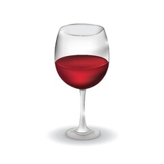 wine in glass