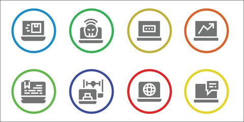 Modern Simple Set of touchscreen Vector filled Icons