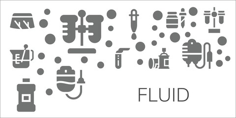 Modern Simple Set of fluid Vector filled Icons