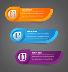 modern text box template, banner Infographics
