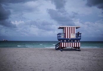 Lifeguard Cabin South Beach. Miami.
