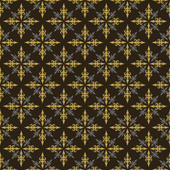 Abstract background pattern. Modern wallpaper texture. Seamless geometric patterns Black, grey  and gold colors. Perfect for fabrics, covers, patterns, posters, interior designs or wallpapers. Vector