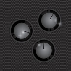 audio adjust knobs