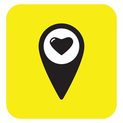 heart shaped navigation pin point
