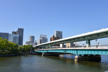大阪京阪天満橋駅周辺風景
