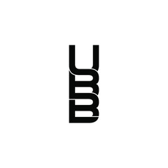 ubb letter original monogram logo design