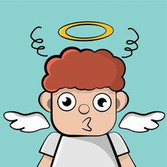 boy with pouting lips