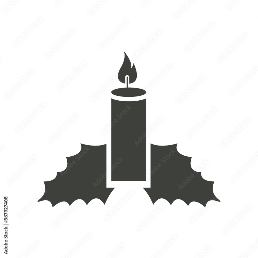 Wall mural candle