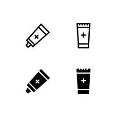 Ointment Icon Logo Vector Symbol.