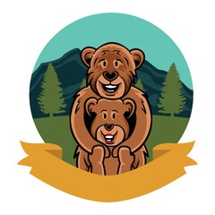 bear couple label