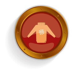 christmas sweater button