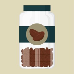 jar of coffee beans