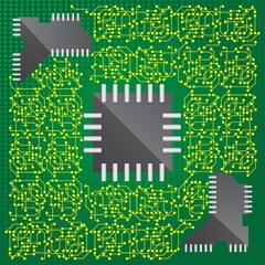 electronic circuit background