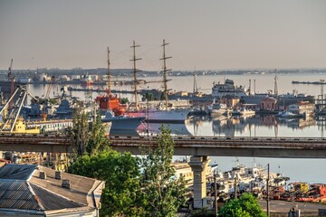 Practical harbor in Odessa, Ukraine