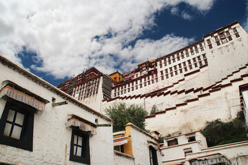 View of the Potala Palace in Lhasa, Tibet, China