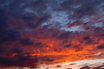 dramatic sky with clouds