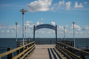 Fototapeta premium Seebrücke, Ahlbeck, Ostsee