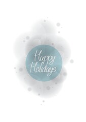 happy holiday card