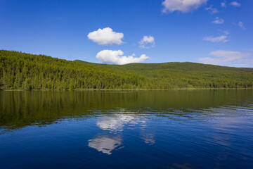 lake and clouds