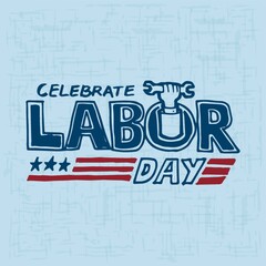Obraz premium labor day poster