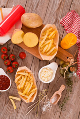 French fries.	