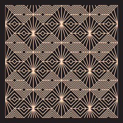 Laser cutting interior panel. Art Deco vector design. Plywood lasercut square tiles. Square seamless patterns for printing, engraving, paper cut. Stencil lattice ornament. Decal. Fence.