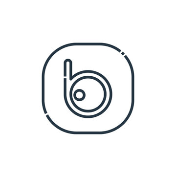 badoo icon vector from social media logos concept. Thin line illustration of badoo editable stroke. badoo linear sign for use on web and mobile apps, logo, print media.