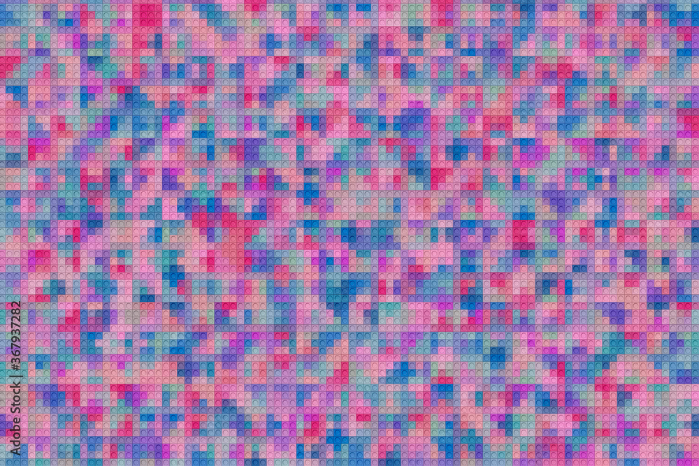 Aufkleber colorful pattern with different shapes objects