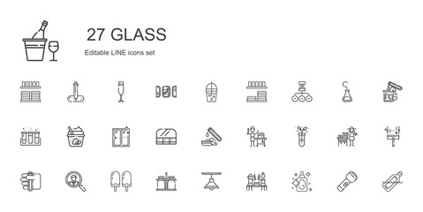 glass icons set