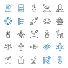 life icons set