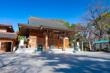 Fototapeta premium 蕨市 和楽備神社 拝殿