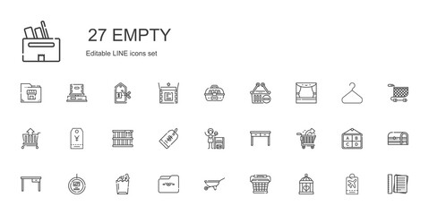 empty icons set