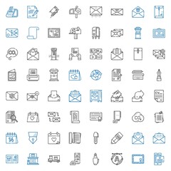 letter icons set