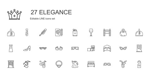 elegance icons set