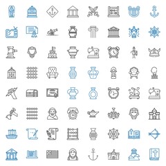 antique icons set