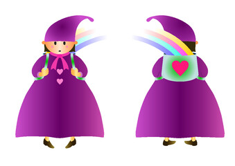 虹　妖精　平和　仲直り　キャラクター　平和の使者