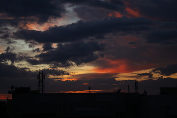 cloud beyond sunset
