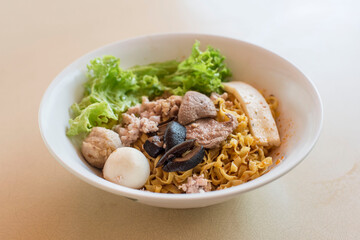 Bowl of Minced meat noodles