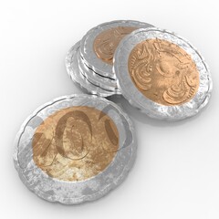 Kazakhstan 200 tenge coin render