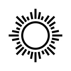 Sun light icon